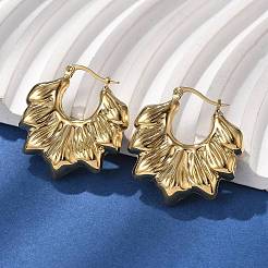 Серьги-кольца из нержавеющей стали 304&nbsp;EJEW-V016-11G-01