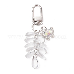 Стеклянные подвесные украшения в форме капли&nbsp;HJEW-JM03254