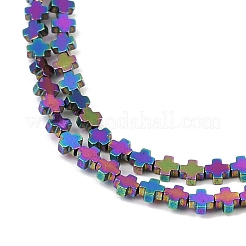 Fili di perline di ematite sintetica non magnetica elettrolitica&nbsp;G-J211-A05-01
