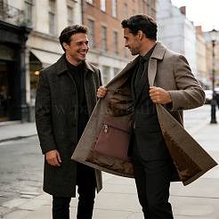 Sacchetti regalo per gioielli con cerniera in tessuto&nbsp;ABAG-WH0040-53G