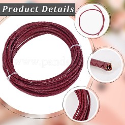 5 ярд плетеного кожаного шнура WL-CL0001-02C