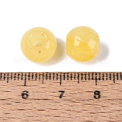 Natürliche weiße jade europäische perlen&nbsp;G-Q607-01A-18