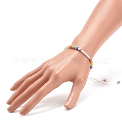 Braccialetto di perline di semi di vetro&nbsp;BJEW-JB08199-06