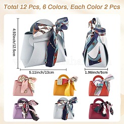 12 шт. сумка из искусственной кожи 6 цветов ABAG-CL0001-03