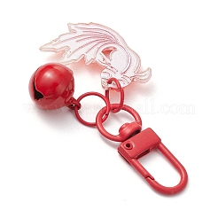 Подвесные украшения из акрила в виде золотой рыбки&nbsp;HJEW-JM03001