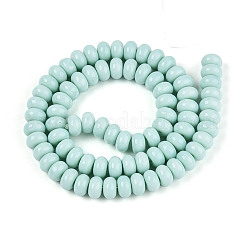 Непрозрачные с напылением стеклянные бусины&nbsp;GLAA-ZX008-8mm-18A