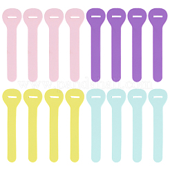 24 шт. 4-х цветные ПВХ-язычки для застежки-молнии&nbsp;PVC-GF0001-02B-03