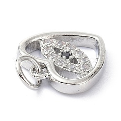Breloques en laiton zircon cubique transparent&nbsp;LS-ZIRC-C022-01P