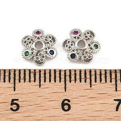 Coupelles en laiton avec zircone cubique à micro-pavé&nbsp;CU-CBA6A75-33P