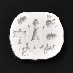 DIY осенние украшения пищевые силиконовые Молды для статуй&nbsp;DIY-G054-B03