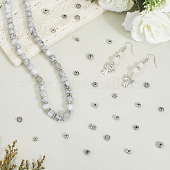 400 шт. 10 стиля бусины из сплава в тибетском стиле TIBEB-PA0001-06