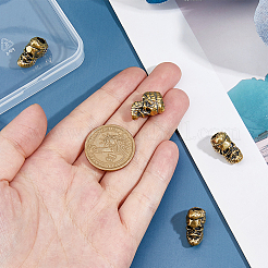 4 шт. Латунные бусины KK-FH0008-10AG