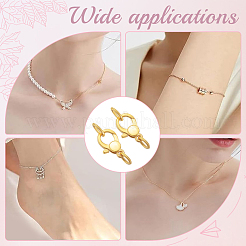 3 шт. 925 застежки-карабины из стерлингового серебра с соединительными кольцами STER-BBC0006-98B