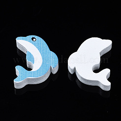 Набивные натуральные деревянные бусины WOOD-S055-27