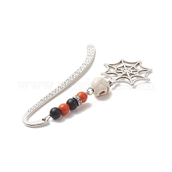 Хэллоуин тема гроб паутина сплав крючок закладки AJEW-JK00217