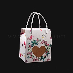 Scatole regalo rettangolari in carta con manico in corda&nbsp;CON-B010-02C