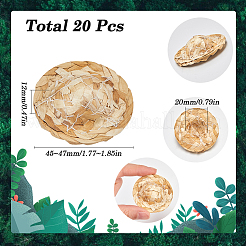 Мини-соломенная шляпа&nbsp;DIY-SC0027-32A