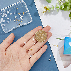 6 пара 2 цветов 925 шт. фурнитура для сережек-гвоздиков из стерлингового серебра STER-DC0001-16