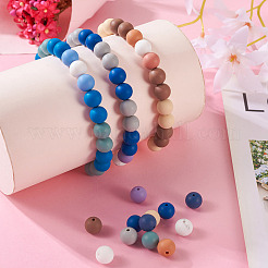 140 шт. 14 цвета пищевые экологически чистые силиконовые бусины SIL-TA0001-32