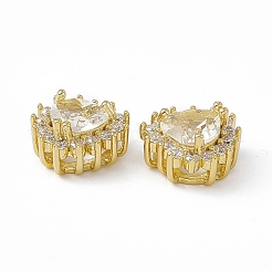 Стойки обшивки латунь микро проложить кубического циркония бусы&nbsp;KK-C007-12G-07