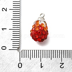 Подвески из латуни со стразами и глиной KK-D295-10P