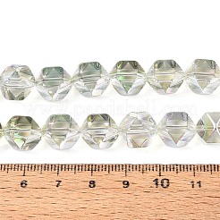 Стеклянные бусины с гальваническим покрытием &nbsp;EGLA-T021-21E