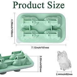 Moules à glaçons en silicone en forme de bouledogue&nbsp;ST-CJ0043-092