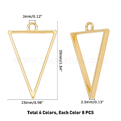 Матовый стиль стойки металлизации сплава треугольник открытой задней подвески подвески PALLOY-UN0001-14-FF