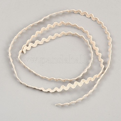 Хлопковая волнистая бахрома с отделкой лентой OCOR-WH20008-02B