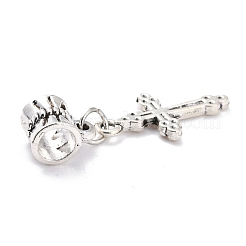 Ciondoli pendenti europei in lega di stile tibetano&nbsp;PALLOY-WH0034-05AS