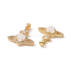 Латунные микро проложить кубического циркония подвески&nbsp;ZIRC-P102-01G