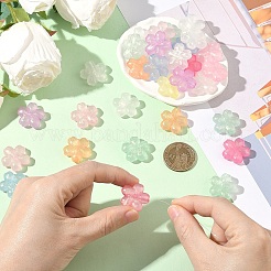 50 шт. светящиеся прозрачные акриловые бусины&nbsp;LACR-YW0001-08