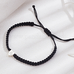 1шт регулируемый нейлоновый шнур плетеный браслет для женщин и мужчин&nbsp;BJEW-LP0001-34B-P