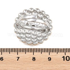 Anillos abiertos para puños de acero inoxidable 304&nbsp;RJEW-F202-02C-GP