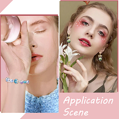 48 шт. 6-х цветные бусины из полимерной глины ручной работы со стразами FIND-SC0011-27