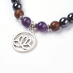 Braccialetti di fascino in lega di filigrana stile tibetano&nbsp;BJEW-JB03737-02