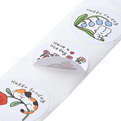 500 шт. рулон наклеек с животными DIY-U008-11