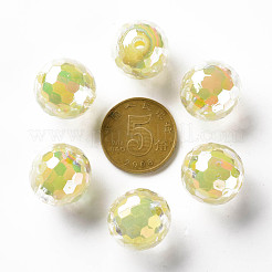 Прозрачные акриловые бусины&nbsp;TACR-S152-14B-A10