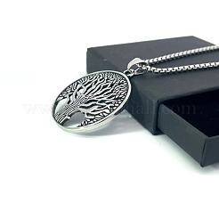 Винтажные подвески из нержавеющей стали в виде дерева жизни для мужчин и женщин TC2764