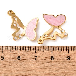 Подвески из нержавеющей стали 304 с эмалью&nbsp;STAS-U061-20G-01