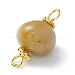 Соединители звеньев нефрита натурального топаза&nbsp;PALLOY-JF01091-04