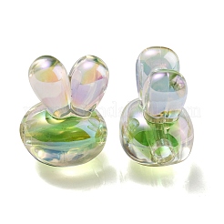 УФ-покрытие радужными переливающимися акриловыми бусинами PACR-E001-05C