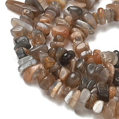 Нити натуральных бусин из нескольких лунных камней&nbsp;G-B160-A04-01