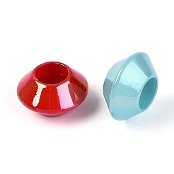 Перламутровое УФ-покрытие непрозрачные акриловые европейские бусины&nbsp;SACR-T017-61M