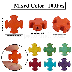 100шт синтетические бирюзовые бусины TURQ-SC0001-30