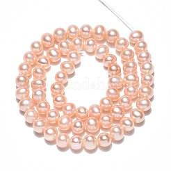 Нити из натурального культивированного пресноводного жемчуга PEAR-N016-06C-01