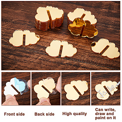 Wolke Acryl Weinglas Charms Anhänger&nbsp;AJEW-WH0248-383B