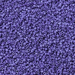 MIYUKIデリカビーズ  シリンダー  日本製シードビーズ  11/0  （db0361)艶消し不透明コバルト光沢  1.3x1.6mm  穴：0.8mm  約2000PCS /ボトル  10 G /ボトル&nbsp;SEED-JP0008-DB0361
