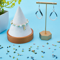 320шт 8 цвета стеклянный бисер SEED-CN0001-34