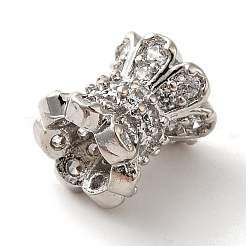 Латунные микро проложить кубического циркония бусы&nbsp;KK-C072-07P